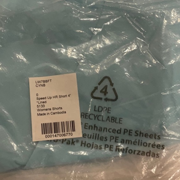 C - Lululemon Speed Up High-Rise Lined Short 4"
Cyan Blue - Picture 6 of 6